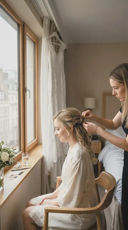 Dummy Clip applied to Bridal prep window