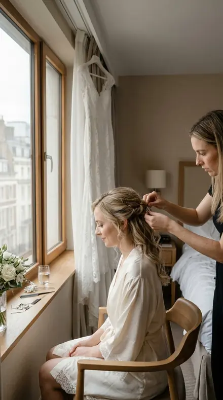 Before: Bridal prep window