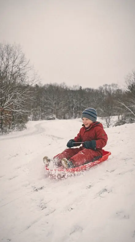 Rope Swing applied to Child sledding