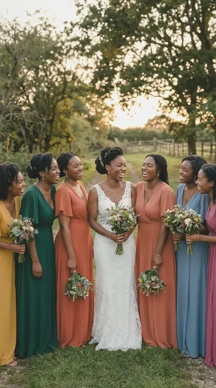 Nappy Stack applied to Bride laughing