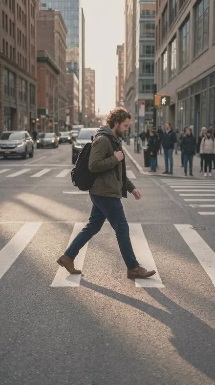 Cheek Fold applied to Street walk