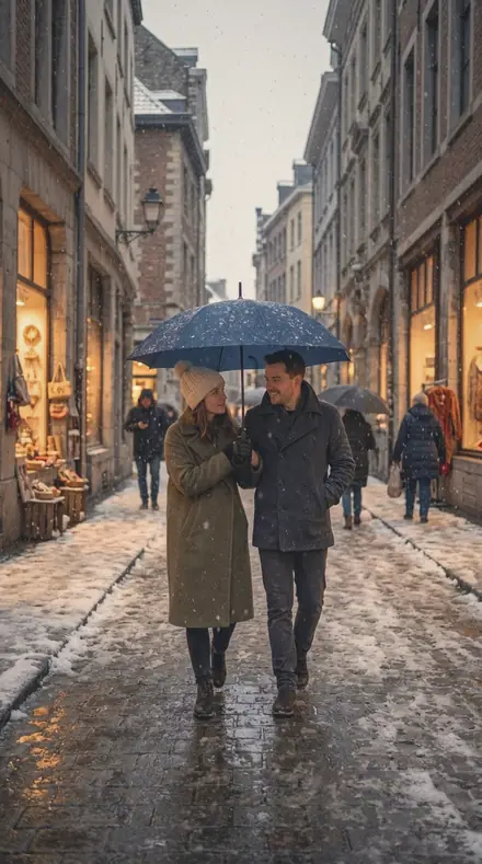 Hedge Gap applied to Snow street couple