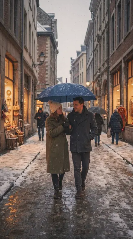Chalk Track applied to Snow street couple
