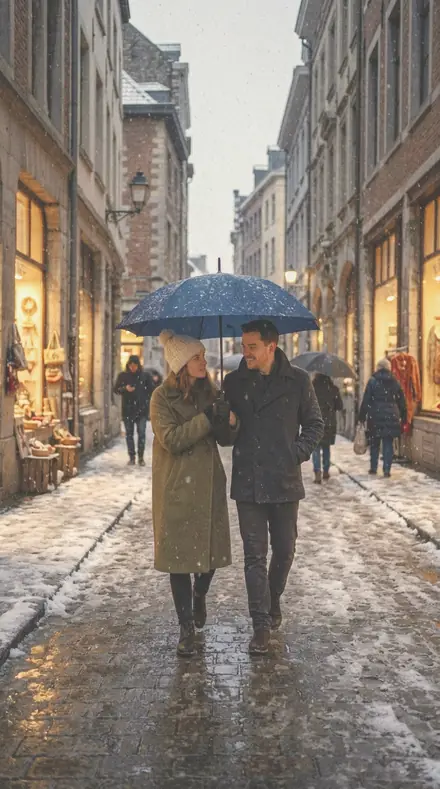 Spine Crease applied to Snow street couple