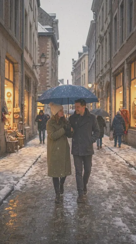 Dust Jacket applied to Snow street couple