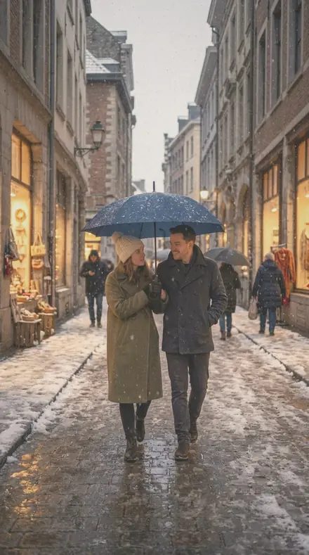 Lamp Shade applied to Snow street couple