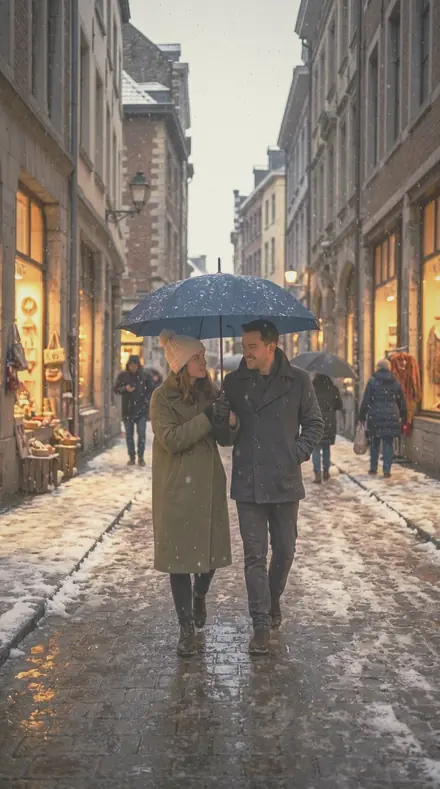 Tea Ring applied to Snow street couple