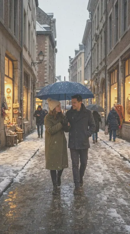 Deckle Rag applied to Snow street couple