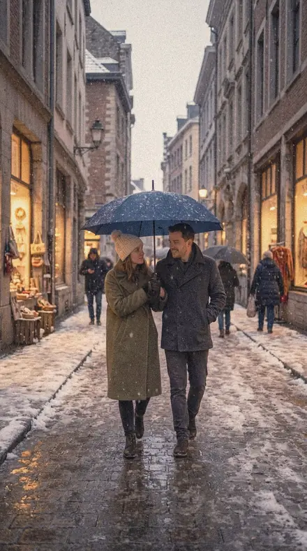 Pale Morning applied to Snow street couple