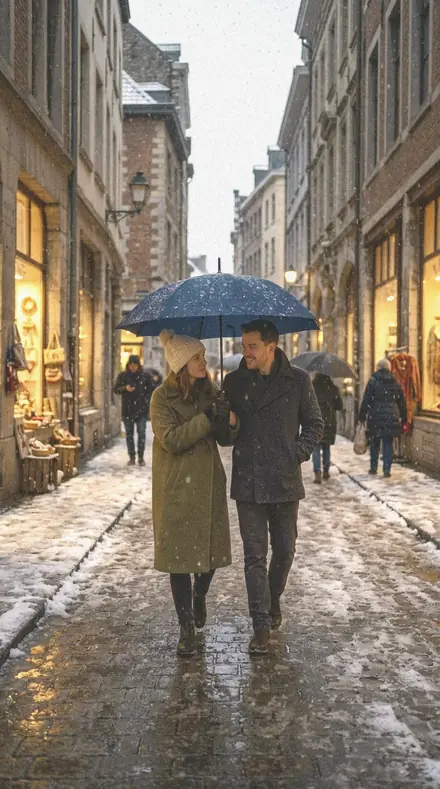 Kilim Fold applied to Snow street couple