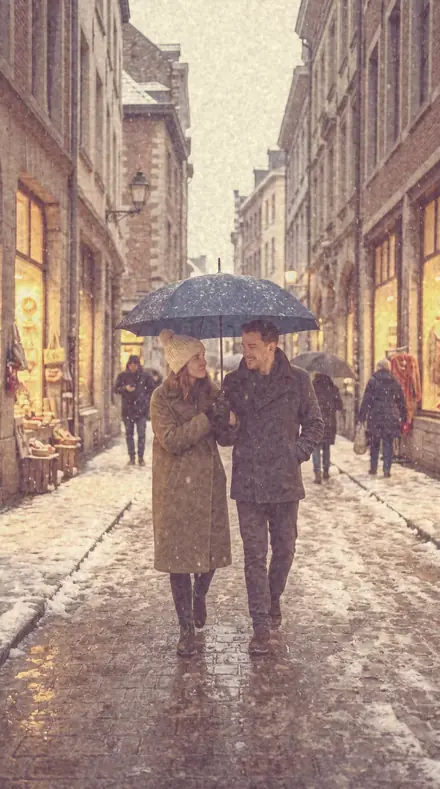FS-06 Soft Bloom applied to Snow street couple