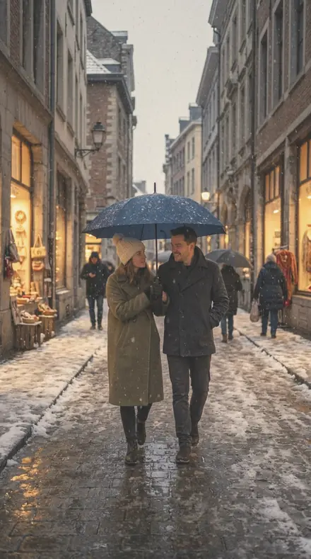 Internal Reflection applied to Snow street couple