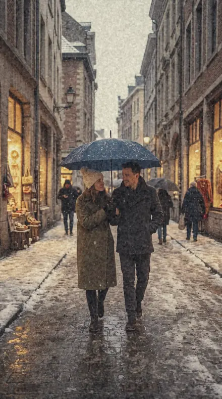 Transit Stamp applied to Snow street couple