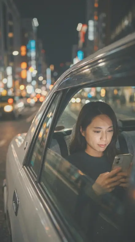 Handshake applied to Taxi night window