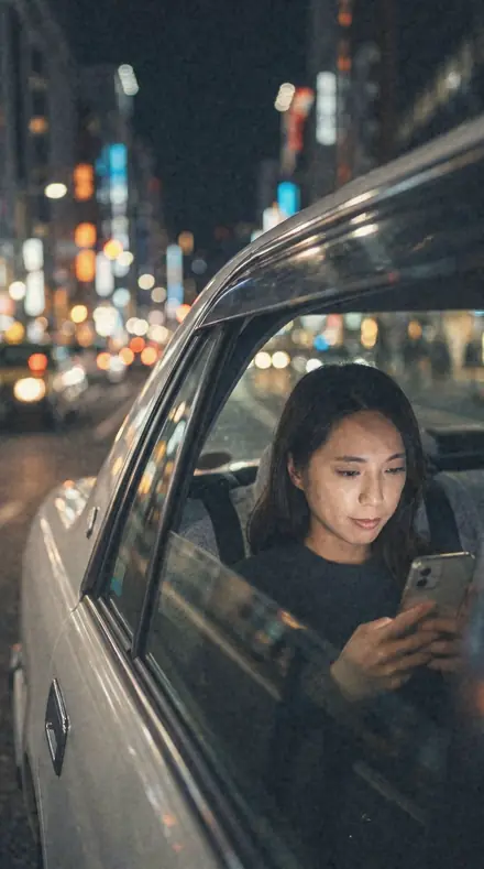 Dusk Vow applied to Taxi night window
