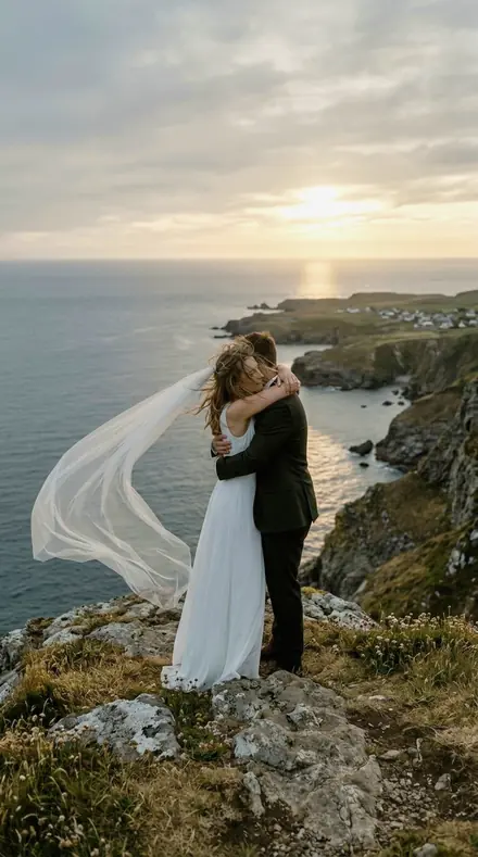 Light Freckle applied to Cliff elopement