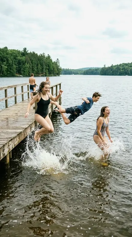 Light Freckle applied to Pier jump