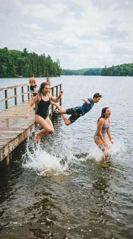 Flashing Lead applied to Pier jump