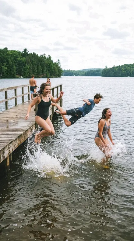 Overhead Sun applied to Pier jump