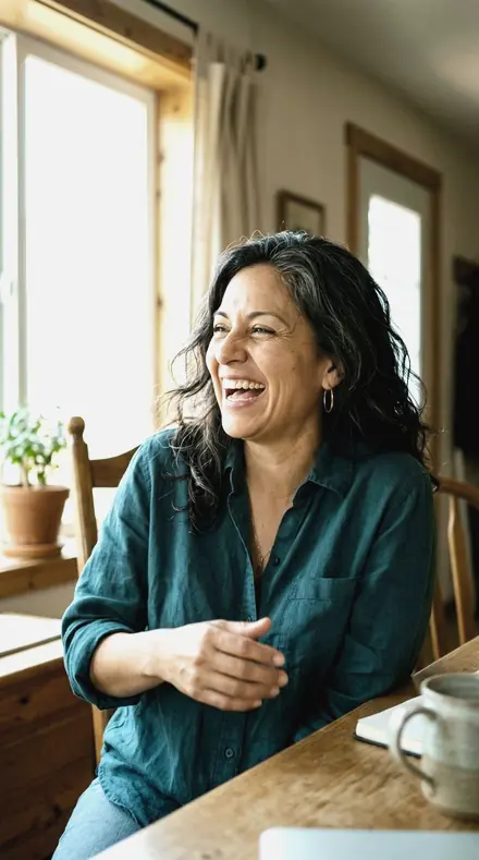 Wash Recover applied to Portrait 004 laughing daylight