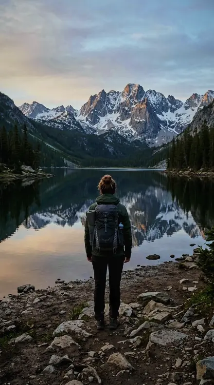 Set Wave applied to Mountain lake