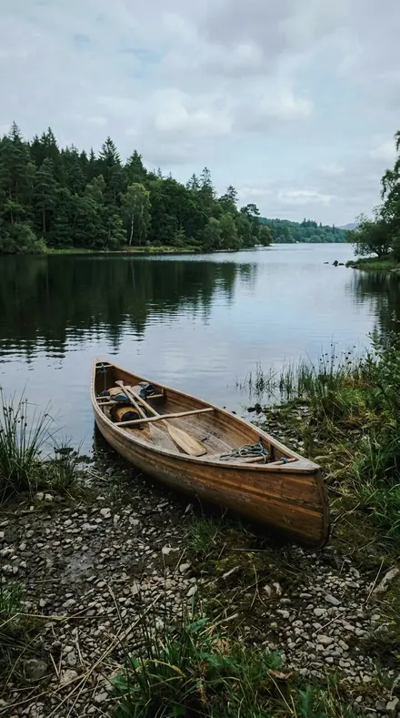 Barrel Light applied to Lake canoe