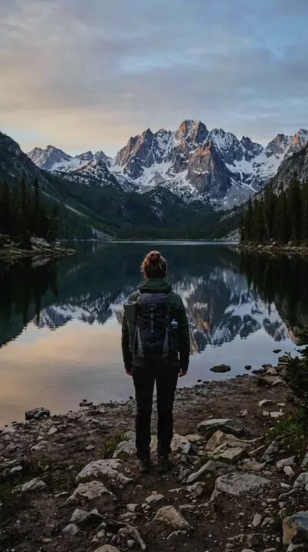 Peak Curl applied to Mountain lake