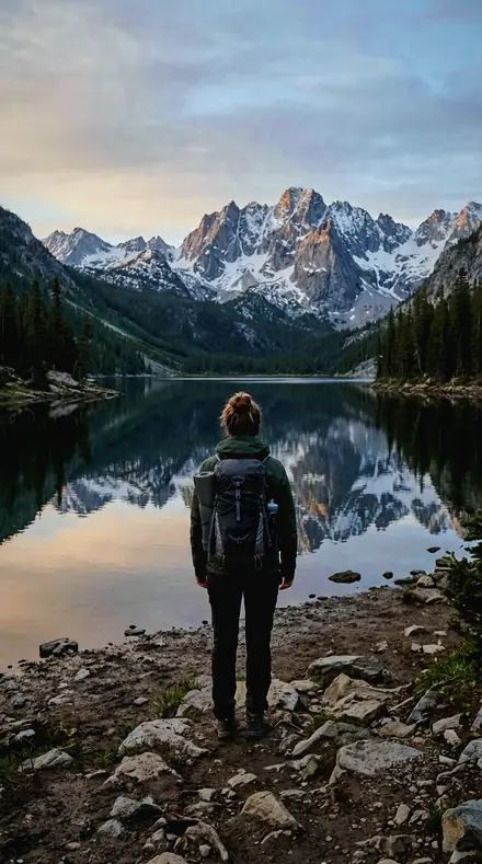 Offshore Spray applied to Mountain lake