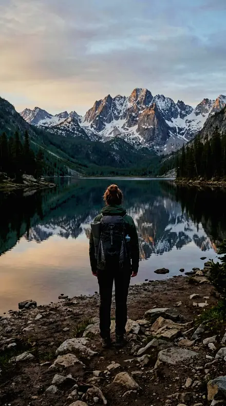 Beach Break applied to Mountain lake