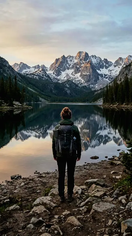 Paddle Out applied to Mountain lake