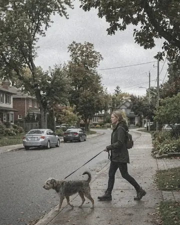 Dog walk. With the Japan Film preset applied.