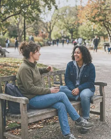 A bench and your people, suddenly a keeper. With the Japan Film preset applied.