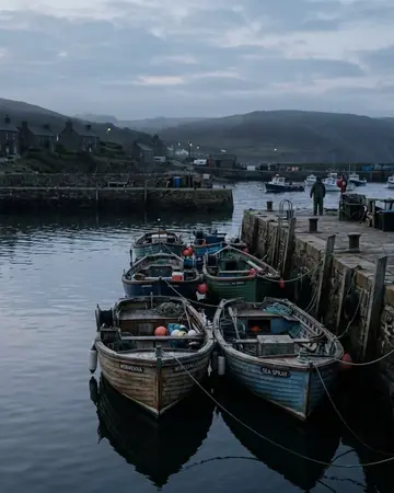 Morning boats, before the harbour woke. Photographed without a preset.