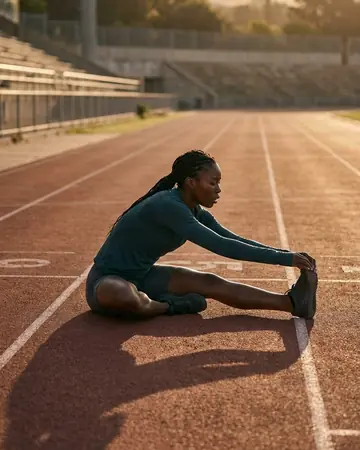 Athlete track. Photographed without a preset.