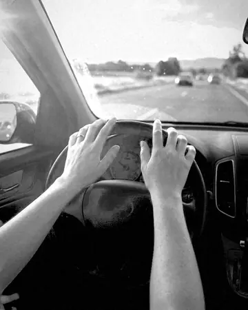 Driver golden. With the Mono Film preset applied.