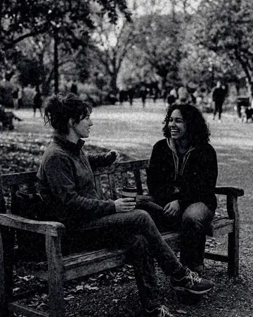 A bench and your people, suddenly a keeper. With the Mono Film preset applied.