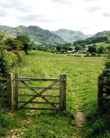The gate, the field, the green done right. With the Mossgrade preset applied.