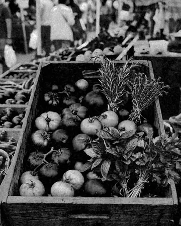 Market produce. With the Orthosilver preset applied.