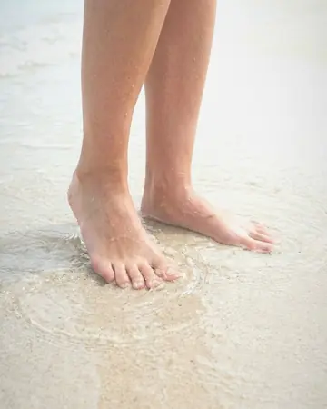Beach shallows. With the Pastel Film preset applied.