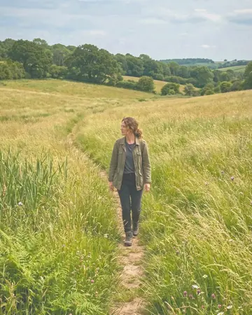 meadow walk. With the Pastel Film preset applied.