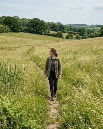 meadow walk. Photographed without a preset.