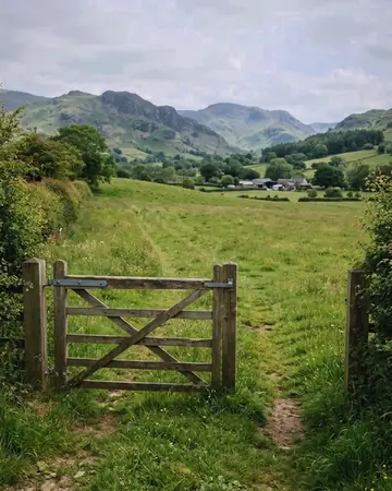 farm gate. With the Plateaublue preset applied.