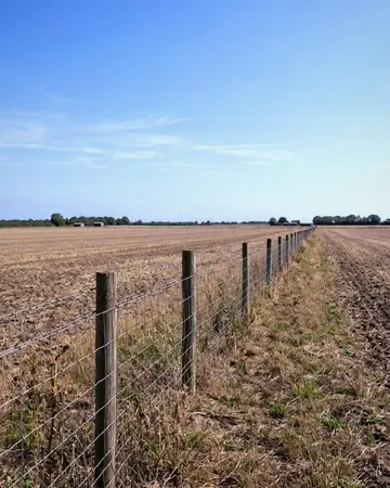 Field fence. With the Plateaublue preset applied.