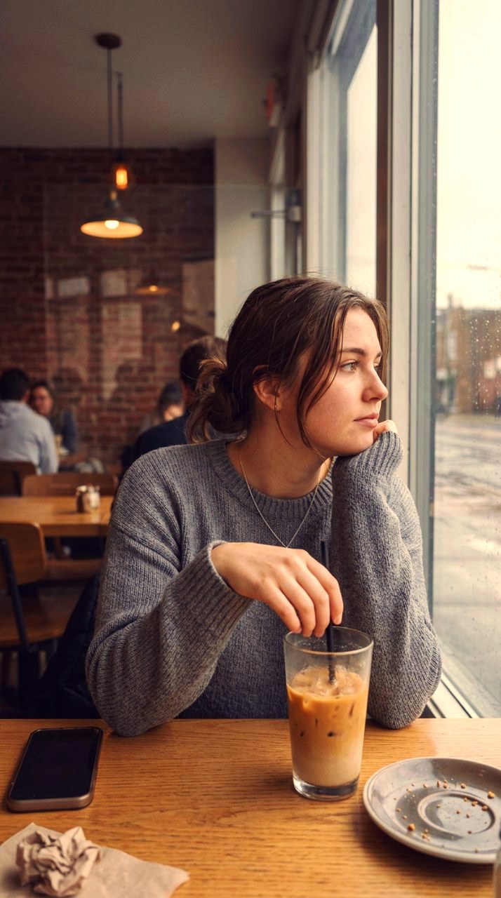 Reeltint: Cafe window, one tap later