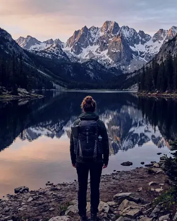 The lake that made you stop walking. With the Roamhue preset applied.