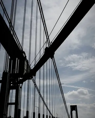 bridge cables. With the Townscene preset applied.