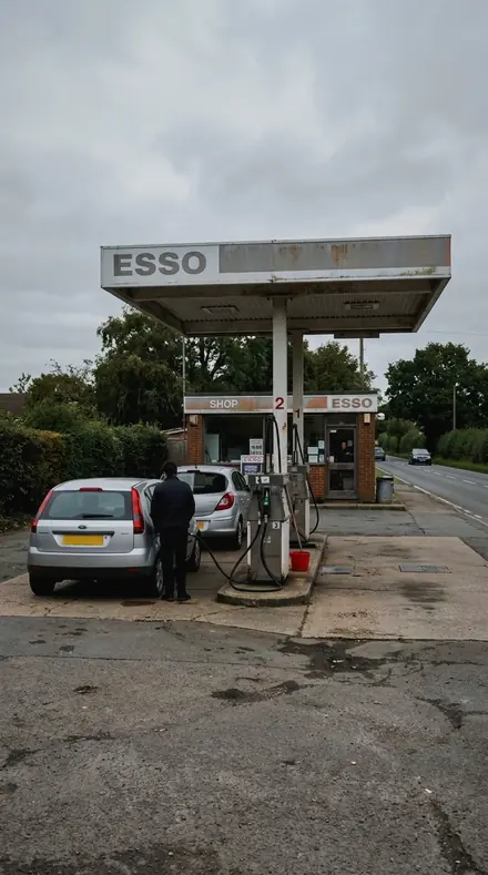 Bumper Blade applied to Petrol station