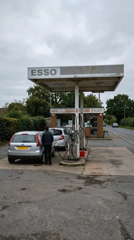 Grille Chrome applied to Petrol station