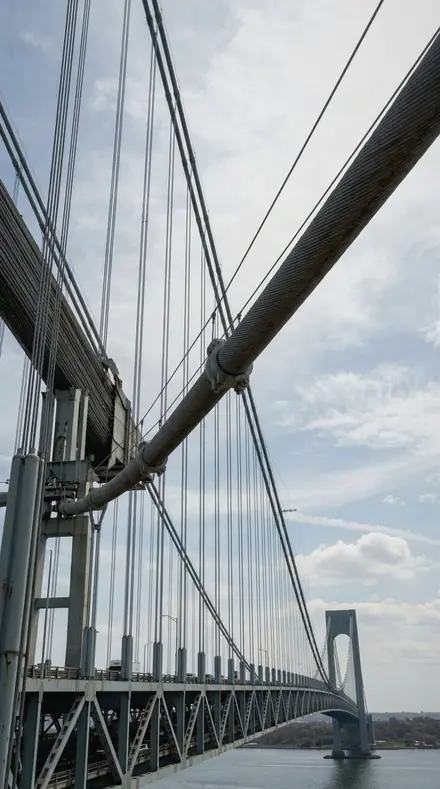 Polished Beading applied to Bridge cables