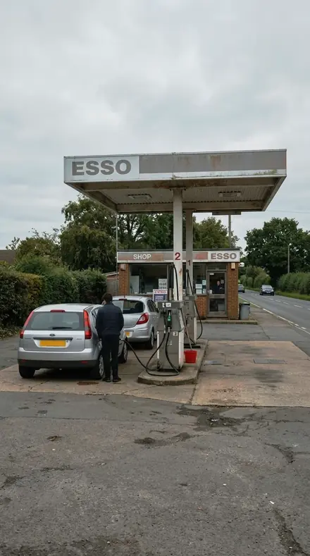 Window Surround applied to Petrol station